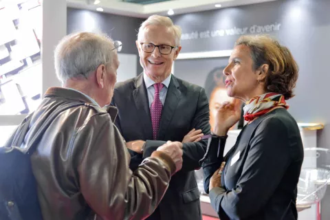 Jean Régis Carof, Director of Individual Shareholder and Market Authority Relations, and Valerie Boas, Individual Shareholder Relations Manager